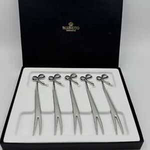❤️ Mikimoto International Pearl Silver Tone Fork Set